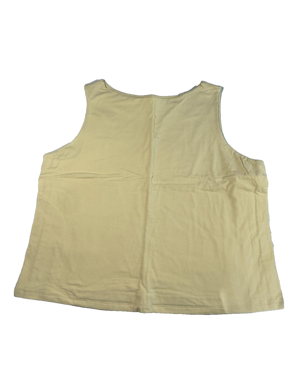 A New Day Yellow Sleeveless Knit Tank Top Women's 1X Crew Neck Casual Basic